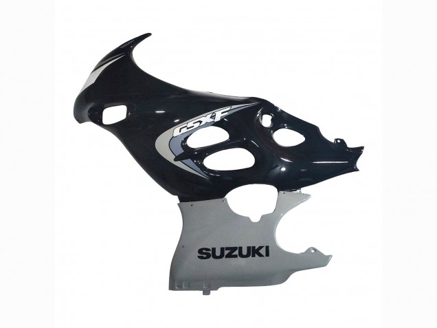 Beste Suzuki GSX600F/GSX750F Motorrad Verkleidung 2004-2006 - Glanzendes Schwarz Grau