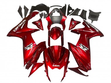 Beste Suzuki GSXR 600 / GSXR 750 Motorrad Verkleidung 2011-2024 - Rot Weiss Aufkleber