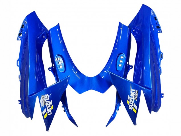 Beste Suzuki GSXR 600 / GSXR 750 Motorrad Verkleidung 2011-2024 - Blau Silber Ecstar