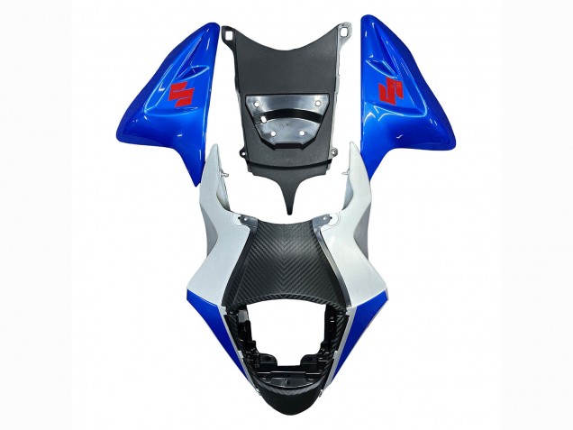 Beste Suzuki GSXR 600 / GSXR 750 Motorrad Verkleidung 2011-2024 - Blau Silber Ecstar