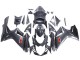 Beste Suzuki GSXR 600 / GSXR 750 Motorrad Verkleidung 2011-2024 - Schwarzes Carbonfaser Rot