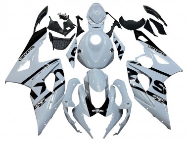 Beste Suzuki GSXR 1000 Motorrad Verkleidung 2005-2006 - Weiss Schwarz