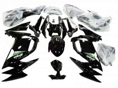 Beste Kawasaki Ninja 650 EX650 Motorrad Verkleidung 2020-2025 - Glanzendes Schwarz Grun