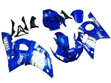 Beste Yamaha YZF 600 R6 Motorrad Verkleidung 1998-2002 - Blau Weiss