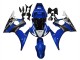Beste Yamaha YZF R6S Motorrad Verkleidung 2006-2009 - Blau Weiss Glanzendes Schwarz Yamalube
