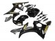 Beste Yamaha YZF R6S Motorrad Verkleidung 2006-2009 - Glanzendes Schwarz Gold Aufkleber