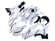 Beste Kawasaki ZX10R Motorrad Verkleidung 2021-2025 - Weiss Schwarz