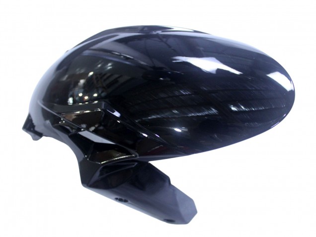 Beste Kawasaki ZX6R Motorrad Verkleidung 2019-2022 - Glanzendes Schwarz Weiss