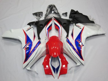 Beste Honda CBR600F Motorrad Verkleidung 2011-2013 - Weiss Rot Blau HRC