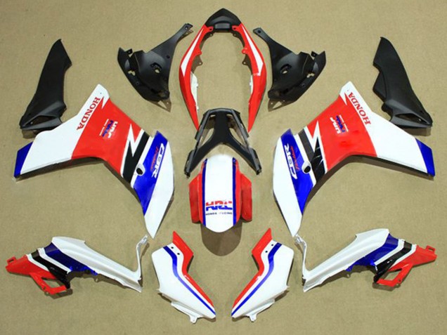 Beste Honda CBR600F Motorrad Verkleidung 2011-2013 - Weiss Rot Blau
