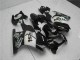 Beste Kawasaki EX250 Motorrad Verkleidung 2008-2012 - Glanzendes Schwarz Weiss West