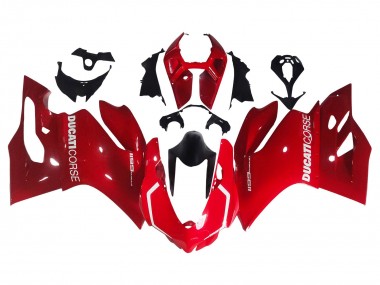 Beste Ducati 1199 Motorrad Verkleidung 2011-2014 - Rot