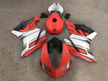 Beste Ducati 959 Motorrad Verkleidung 2015-2020 - Weiss Rot Silber Schwarz