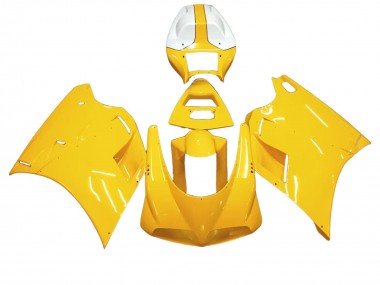 Beste Ducati 748/916/996/998 Motorrad Verkleidung 1993-2005 - Weiss Gelb