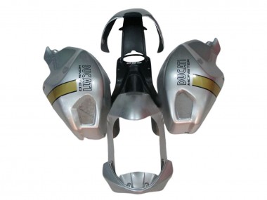 Beste Ducati Monster 696 796 1100 1100S Motorrad Verkleidung 2008-2012 - Silber Gold
