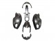 Beste Ducati Monster 696 796 1100 1100S Motorrad Verkleidung 2008-2012 - Matt Schwarz