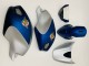 Beste Ducati Monster 696 796 1100 1100S Motorrad Verkleidung 2008-2012 - Dunkel Blau Silber