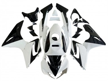 Beste Honda CBR125R Motorrad Verkleidung 2002-2006 - Weiss Glanzendes Schwarz