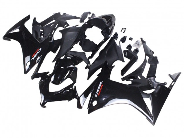 Beste Honda CBR500R Motorrad Verkleidung 2013-2015 - Glanzendes Schwarz Matt Schwarz