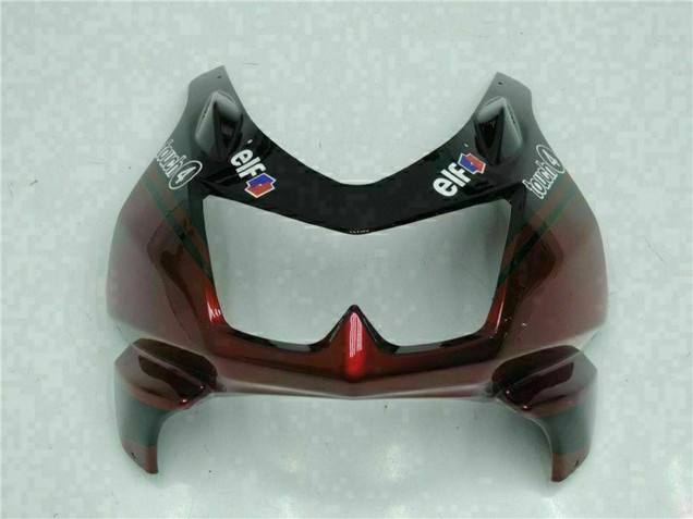Beste Kawasaki EX250 Motorrad Verkleidung 2008-2012 - Glanzendes Schwarz Kastanienbraun Rot