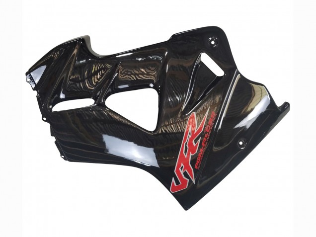 Beste Honda VFR 800 Motorrad Verkleidung 1998-2001 - Glanzendes Schwarz Rot Aufkleber