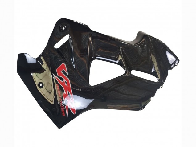 Beste Honda VFR 800 Motorrad Verkleidung 1998-2001 - Glanzendes Schwarz Rot Aufkleber