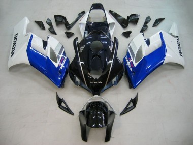 Beste Honda CBR1000RR Motorrad Verkleidung 2004-2005 - Weiss Blau Glanzendes Schwarz Fireblade