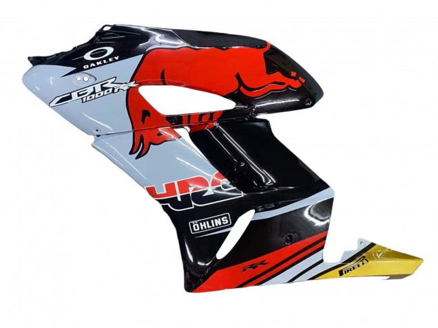 Beste Honda CBR1000RR Motorrad Verkleidung 2004-2005 - Gelb Rot Weiss Glanzendes Red Bull Repsol HRC