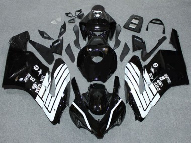 Beste Honda CBR1000RR Motorrad Verkleidung 2004-2005 - Glanzendes Schwarz Weiss