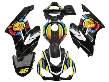 Beste Honda CBR1000RR Motorrad Verkleidung 2004-2005 - Gelb Blau Rot Glanzendes Schwarz Farbrad 46