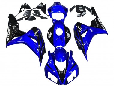 Beste Honda CBR1000RR Motorrad Verkleidung 2006-2007 - Blau Glanzendes Schwarz