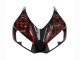 Beste Honda CBR1000RR Motorrad Verkleidung 2006-2007 - Glanzendes Schwarz Rot Flamme