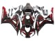 Beste Honda CBR1000RR Motorrad Verkleidung 2006-2007 - Glanzendes Schwarz Rot Flamme