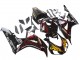 Beste Honda CBR1000RR Motorrad Verkleidung 2006-2007 - Glanzendes Schwarz Gelb Rot Flamme