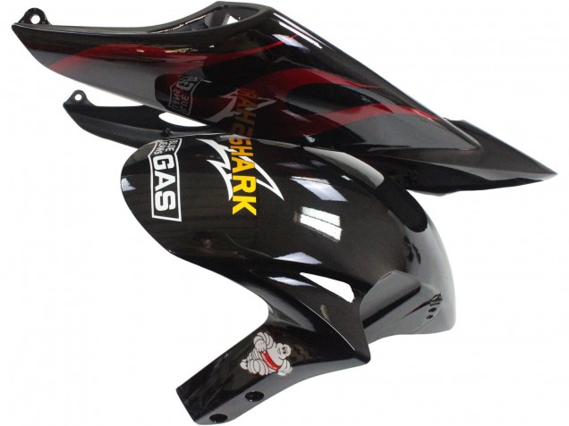Beste Honda CBR1000RR Motorrad Verkleidung 2006-2007 - Glanzendes Schwarz Gelb Rot Flamme
