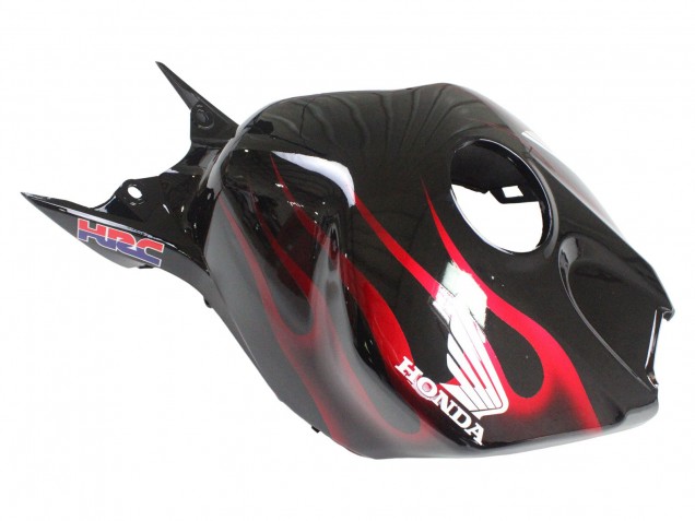Beste Honda CBR1000RR Motorrad Verkleidung 2006-2007 - Glanzendes Schwarz Gelb Rot Flamme