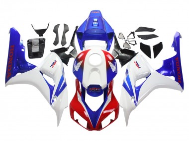 Beste Honda CBR1000RR Motorrad Verkleidung 2006-2007 - Weiss Rot Blau HRC