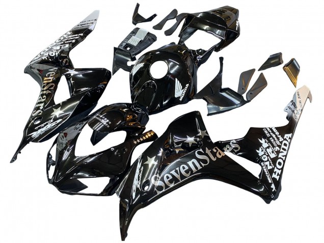 Beste Honda CBR1000RR Motorrad Verkleidung 2006-2007 - Glanzendes Schwarz Gold SevenStars