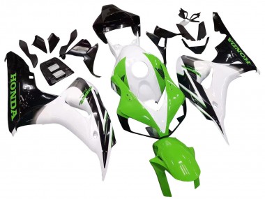 Beste Honda CBR1000RR Motorrad Verkleidung 2006-2007 - Weiss Grun Glanzendes Schwarz