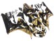 Beste Honda CBR1000RR Motorrad Verkleidung 2006-2007 - Gold Glanzendes Schwarz