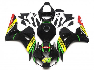 Beste Honda CBR1000RR Motorrad Verkleidung 2006-2007 - Glanzendes Schwarz Gelb Grun Rot Motul 44