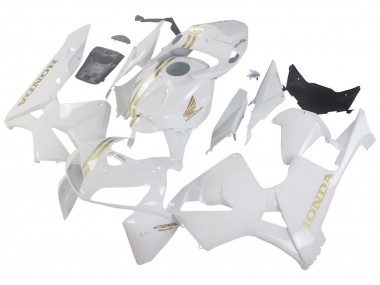 Beste Honda CBR600RR Motorrad Verkleidung 2005-2006 - Weiss Gold