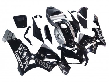 Beste Honda CBR600RR Motorrad Verkleidung 2005-2006 - Schwarz Silber SevenStars