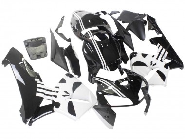 Beste Honda CBR600RR Motorrad Verkleidung 2005-2006 - Schwarz Weiss
