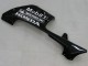 Beste Honda CBR600RR Motorrad Verkleidung 2005-2006 - Glanzendes Schwarz Weiss West