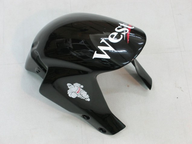 Beste Honda CBR600RR Motorrad Verkleidung 2005-2006 - Glanzendes Schwarz Weiss West