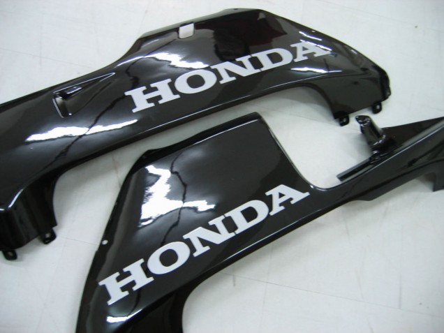 Beste Honda CBR600RR Motorrad Verkleidung 2005-2006 - Glanzendes Schwarz Grau Flamme