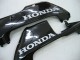 Beste Honda CBR600RR Motorrad Verkleidung 2005-2006 - Glanzendes Schwarz Grau Flamme