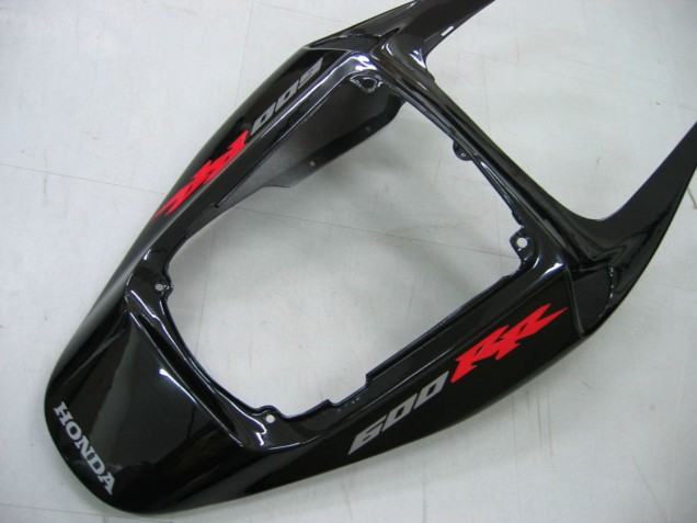 Beste Honda CBR600RR Motorrad Verkleidung 2005-2006 - Glanzendes Schwarz Grau Flamme