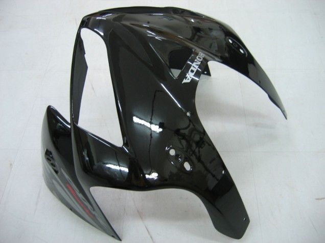 Beste Honda CBR600RR Motorrad Verkleidung 2005-2006 - Glanzendes Schwarz Grau Flamme